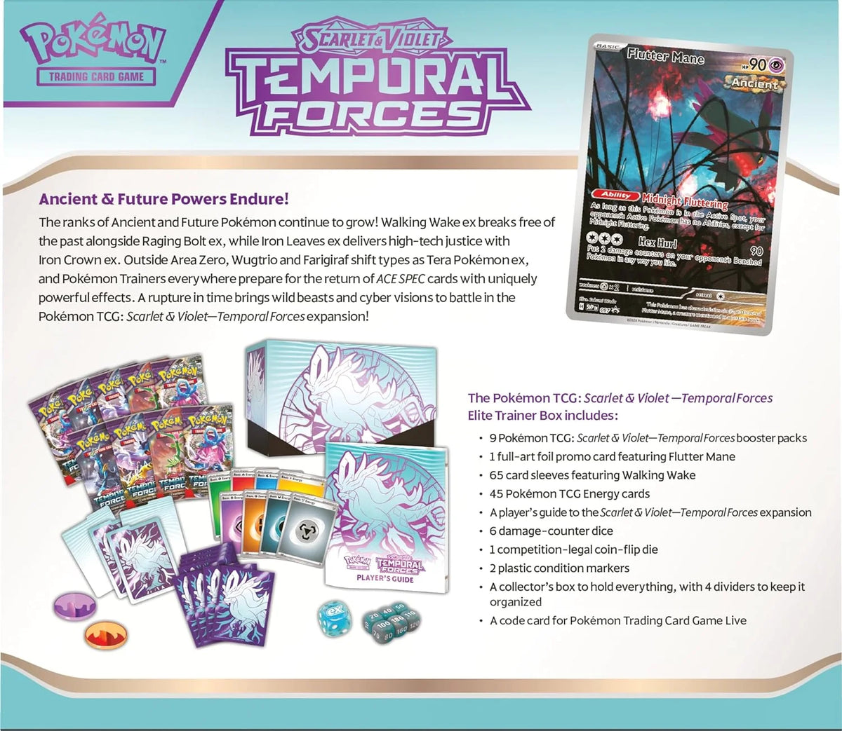 Pokemon TCG: Scarlet & Violet—Temporal Forces Elite Trainer Box 1 ETB at Random